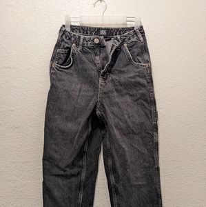 BDG Urban Outfitters Albie Carpenter high-rise jeans.Stonewash black 26